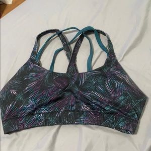 Multi colored sports bra